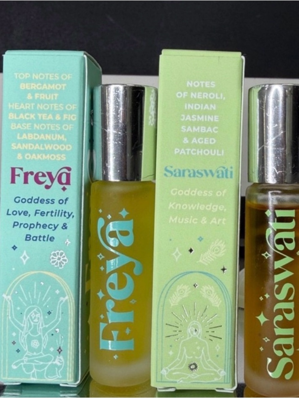 🆕 The Goddess Line ROLL ON FRAGRANCE OILS. Saraswati and Freya